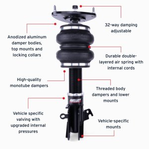 Subaru WRX Air Suspension Kit - Front - Air Lift - Performance Front Kits - `15-`21